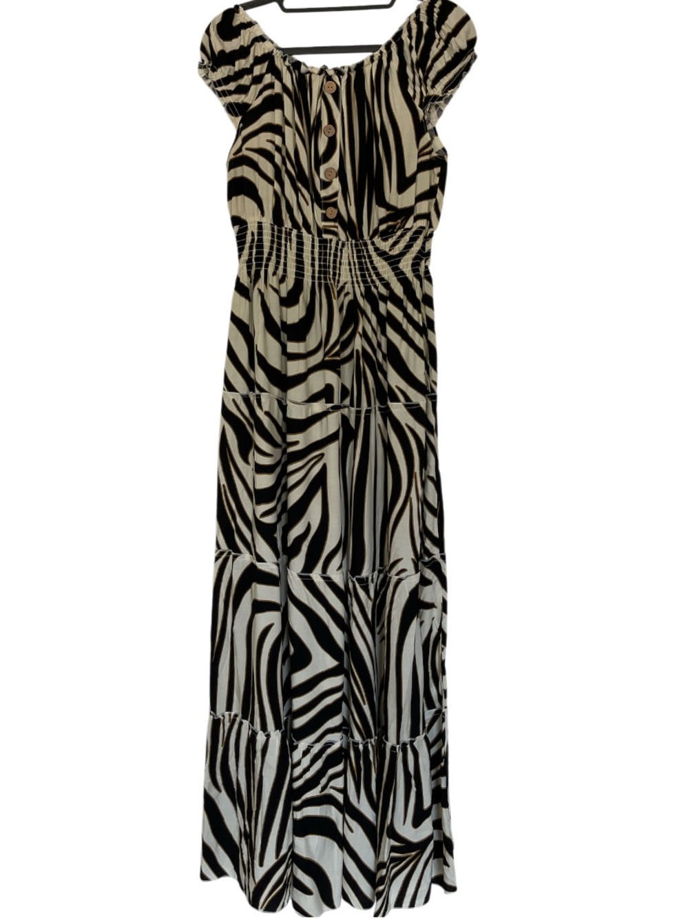 Kindred Maxi Tiered Abstract Print Dress Size Large